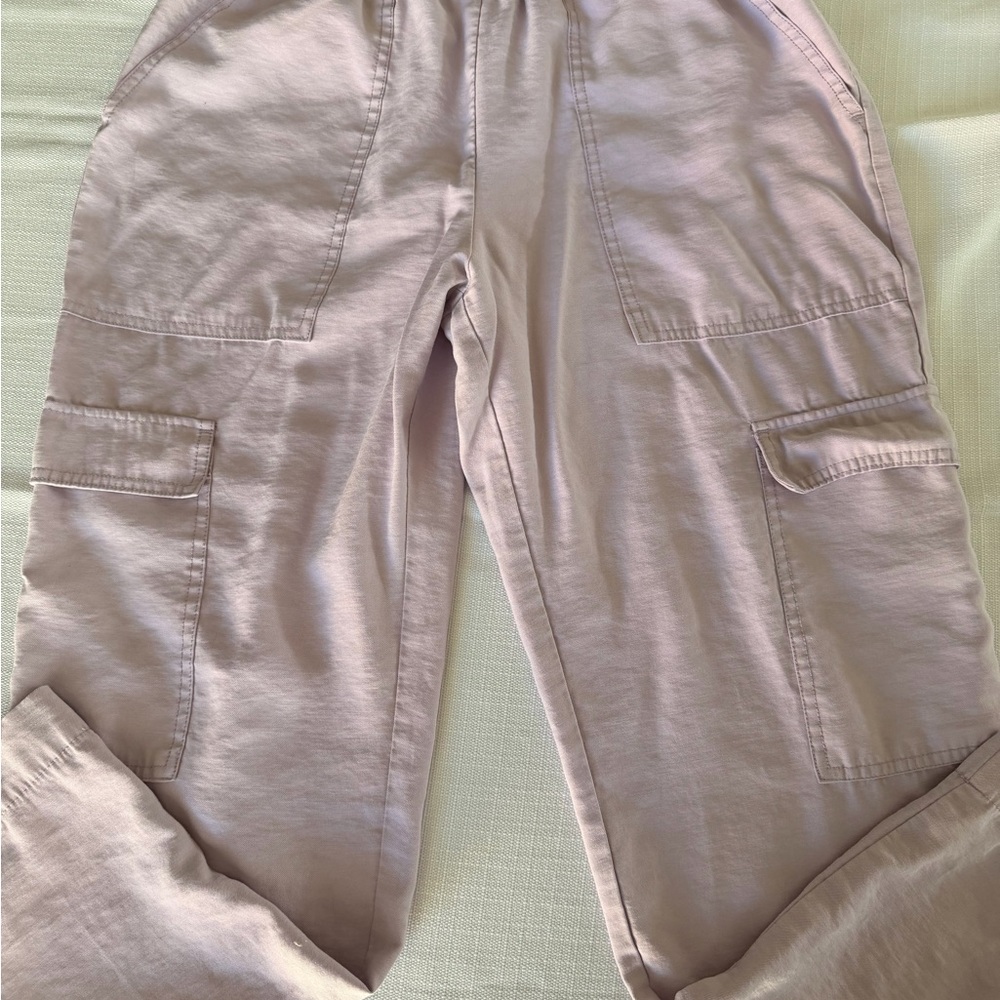 a new day Lavender Wide-Leg Cargo Pants - Picture 2 of 7